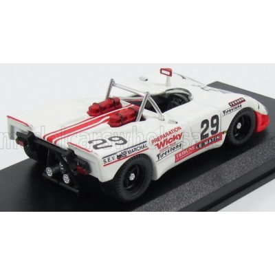 BEST MODEL PORSCHE 908/2 FLUNDER TEAM WICKY RACING N 29 24h LE MANS 1971 A.WICKY - M.C.OLIVAR - WHITE RED 1/43
