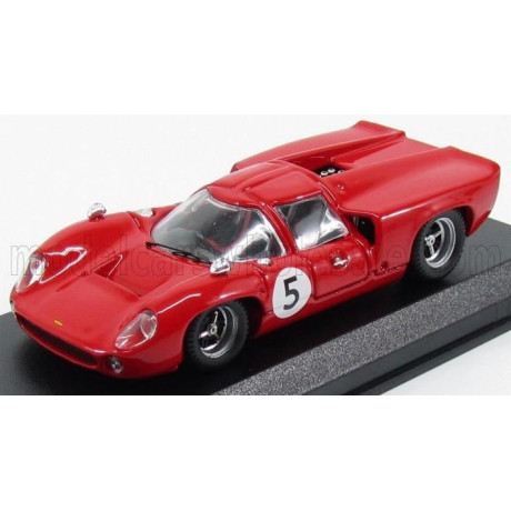 BEST MODEL LOLA T70 COUPE N 5 WINNER SWEDEN GP 1967 Y.ROSQVIST - RED 1/43