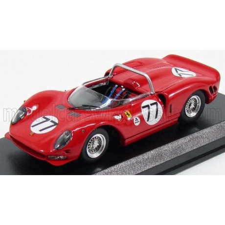 BEST MODEL FERRARI 330 P2 SPIDER N 77 DAYTONA 1965 SURTEES - RODRIGUEZ - RED 1/43