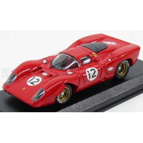 BEST MODEL FERRARI 312P COUPE N 12 BRIDGEHAMPTON 1969 P.RODRIGUEZ - RED 1/43