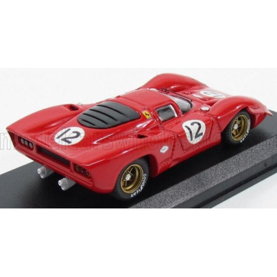 BEST MODEL FERRARI 312P COUPE N 12 BRIDGEHAMPTON 1969 P.RODRIGUEZ - RED 1/43