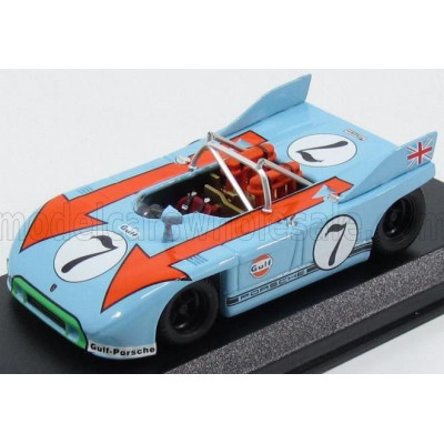 BEST MODEL PORSCHE 908/3 SPIDER N 7 TARGA FLORIO 1971 J.SIFFERT - B.REDMAN - LIGHT BLUE 1/43