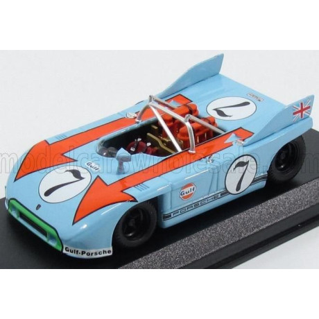 BEST MODEL PORSCHE 908/3 SPIDER N 7 TARGA FLORIO 1971 J.SIFFERT - B.REDMAN - LIGHT BLUE 1/43