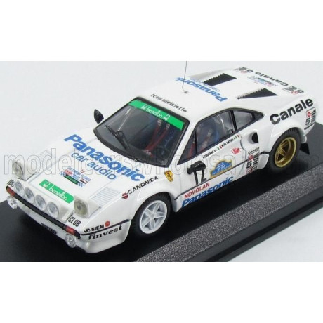 BEST MODEL FERRARI 308 GTB COUPE (night version) N 12 WINNER TARGA FLORIO 1982 TOGNANA - DE ANTONI - WHITE 1/43