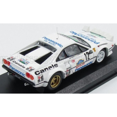 BEST MODEL FERRARI 308 GTB COUPE (night version) N 12 WINNER TARGA FLORIO 1982 TOGNANA - DE ANTONI - WHITE 1/43