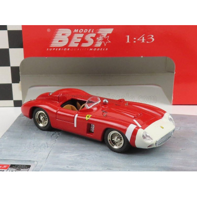 BEST MODEL FERRARI 860 MONZA N 1 NURBURGRING 1965 JUAN MANUEL FANGIO - RED WHITE 1/43