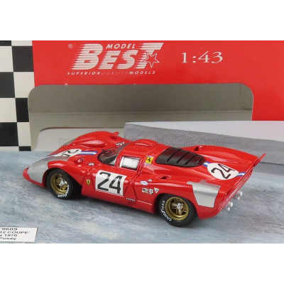 BEST MODEL FERRARI 312 COUPE N 24 DAYTONA 1970 M.PARKES - S.POSEY - RED 1/43