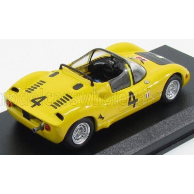 BEST MODEL FIAT ABARTH 1000SP SPIDER N 4 BASSANO-MONTEGRAPPA 1970 M.BALDO - YELLOW BLACK 1/43