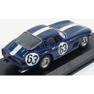 BEST MODEL FERRARI 275 GTB/4 COUPE N 63 SPA 1967 VESTEY - GASPAR - BLUE WHITE 1/43