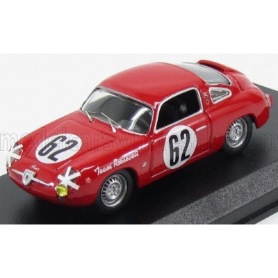 BEST MODEL FIAT 750 ABARTH N 62 12h SEBRING 1959 CUSSINI - CATTINI - RED 1/43