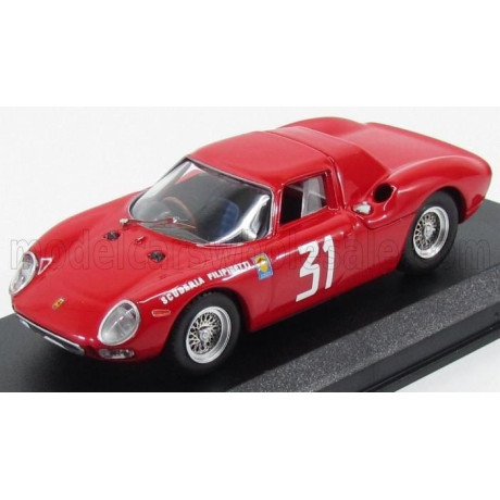 BEST MODEL FERRARI 250LM COUPE N 31 WINNER MONZA 1964 N.VACCARELLA - RED 1/43