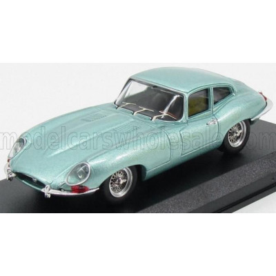 BEST MODEL JAGUAR E-TYPE COUPE 1961 - LIGHT GREEN MET 1/43