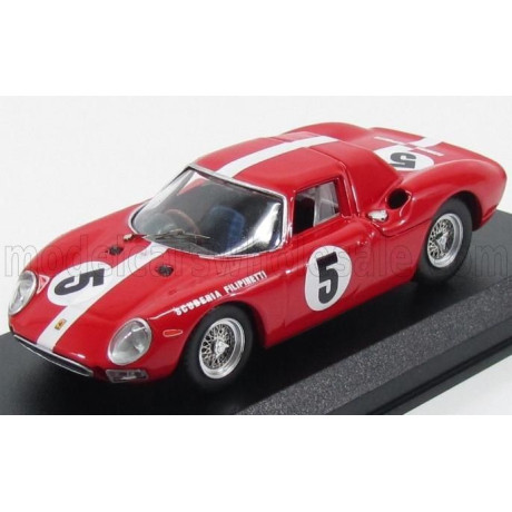 BEST MODEL FERRARI 250LM COUPE N 5 1000km PARIS 1964 MULLER - BOLLER - RED 1/43