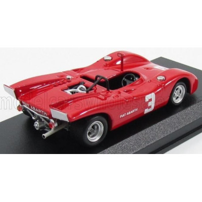 BEST MODEL FIAT ABARTH 2000 SPIDER N 3 2nd EUROPEAN 2 LITRE CHAMPIONSHIP SALZBURGRING 1970 D.QUESTER - RED 1/43