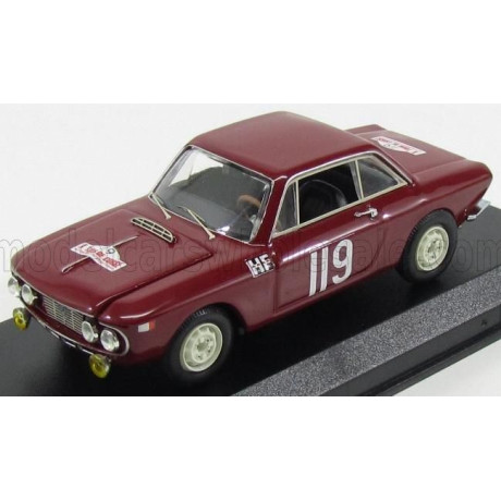 BEST MODEL LANCIA FULVIA COUPE 1.2 N 119 RALLY TOUR DE CORSE 1965 CELLA - GAMENARA - AMARANTO MONTEBELLO 1/43
