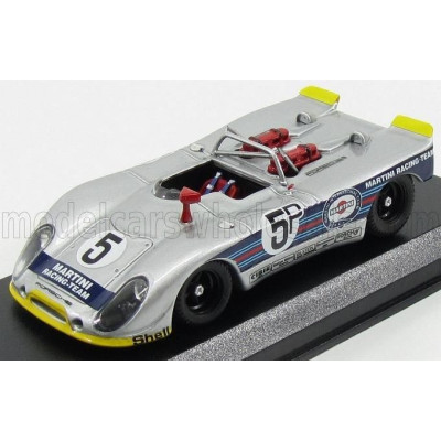 BEST MODEL PORSCHE 908/02 FLUNDER SPIDER N 5 TEST 1000km NURBURGRING 1971 VON HOHENZOLLEM - VON BAYERN - SILVER 1/43
