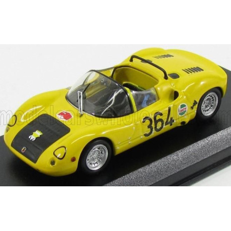 BEST MODEL FIAT ABARTH 1000SP SPIDER N 364 ROVERETO-ASIAGO 1971 M.BALDO - YELLOW 1/43