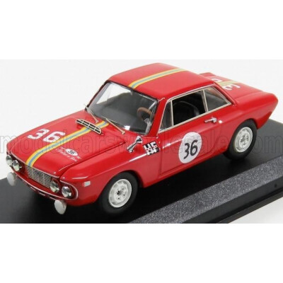 BEST MODEL LANCIA FULVIA HF 1.3 COUPE N 36 WINNER RALLY SANREMO 1966 CELLA - LOMBARDINI - RED 1/43
