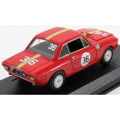 BEST MODEL LANCIA FULVIA HF 1.3 COUPE N 36 WINNER RALLY SANREMO 1966 CELLA - LOMBARDINI - RED 1/43