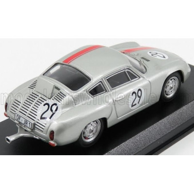 BEST MODEL PORSCHE 356B CARRERA  ABARTH N 29 1000km NURBURGRING 1963 RANK - WUTHERICH - SILVER RED 1/43