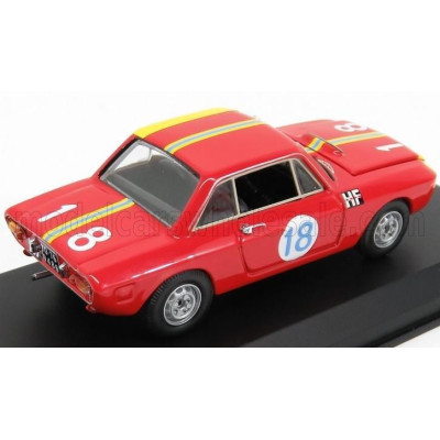 BEST MODEL LANCIA FULVIA COUPE 1.3 HF N 18 WINNER CLASS GT 1.3 TARGA FLORIO 1966 CELLA - MARZI - RED 1/43