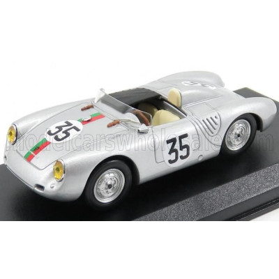 BEST MODEL PORSCHE 550 RS N 35 24h LE MANS 1959 KERGUEN - LACAZE - SILVER 1/43