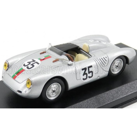 BEST MODEL PORSCHE 550 RS N 35 24h LE MANS 1959 KERGUEN - LACAZE - SILVER 1/43