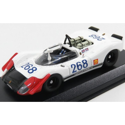 BEST MODEL PORSCHE 908/02 N 968 TARGA FLORIO 1969 REDMAN - ATTWOOD - WHITE RED 1/43