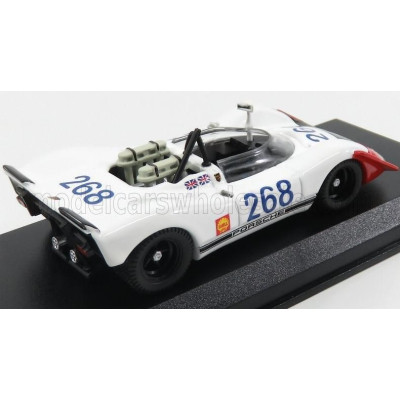 BEST MODEL PORSCHE 908/02 N 968 TARGA FLORIO 1969 REDMAN - ATTWOOD - WHITE RED 1/43