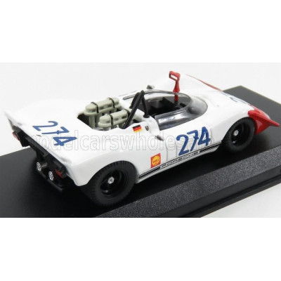 BEST MODEL PORSCHE 908/02 N 274 3rd TARGA FLORIO 1969 STOMMELEN - HERRMANN - WHITE RED 1/43