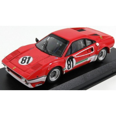 BEST MODEL FERRARI 308 GTB LM N 81 BENELUX ZOLDER 1976 M.DANTINNE - RED 1/43