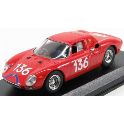 BEST MODEL FERRARI 250 LM N 136 TARGA FLORIO 1965 NICODEMI - LESSONA - RED 1/43