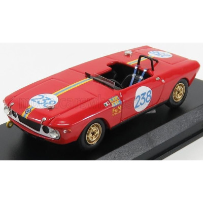 BEST MODEL LANCIA FULVIA SPIDER SPECIAL HF N 238 TARGA FLORIO 1969 MUNARI - AALTONEN - RED 1/43
