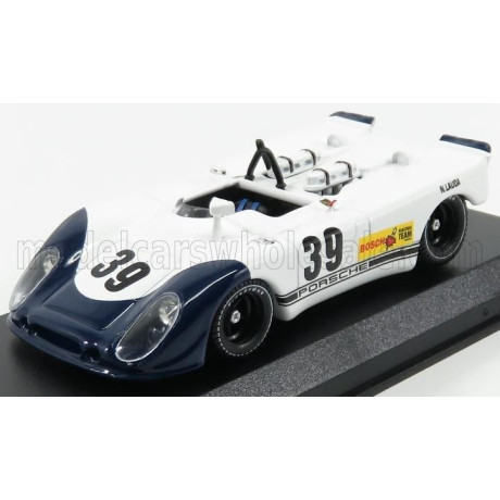 BEST MODEL PORSCHE 908/02 SPIDER FLUNDER N 39 INTERSERIES NORISRING 1970 NIKI LAUDA - WHITE BLUE 1/43