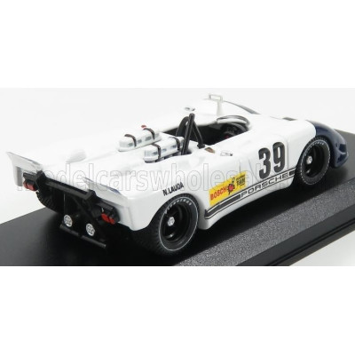 BEST MODEL PORSCHE 908/02 SPIDER FLUNDER N 39 INTERSERIES NORISRING 1970 NIKI LAUDA - WHITE BLUE 1/43