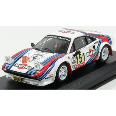 BEST MODEL FERRARI 308 GTB TEAM MARTINI RACING Gr.4 N 151 HISTORIQUE RALLY TOUR DE CORSE 2011 AGHINA - RUPERT - WHITE BLUE RED 1