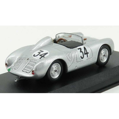 BEST MODEL PORSCHE 550 RS SPIDER TEAM J.P.COLAS N 34 24h LE MANS 1958 J.KERGUEN - FRANC ( J.DEWES ) - SILVER 1/43