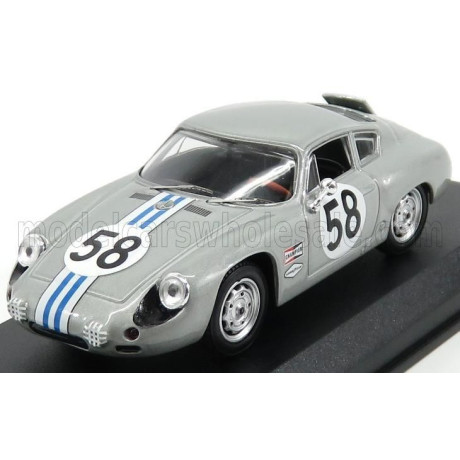 BEST MODEL PORSCHE 356B CARRERA ABARTH GTL N 58 12h SEBRING 1963 CASSEL - SESSLAR - GREY 1/43