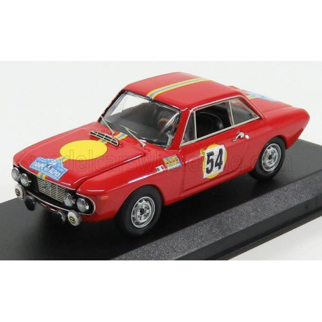BEST MODEL LANCIA FULVIA COUPE 1.3 HF N 54 3rd COPPA DELLE ALPI 1968 TRAUTMANN - TRAUTMANN - RED 1/43