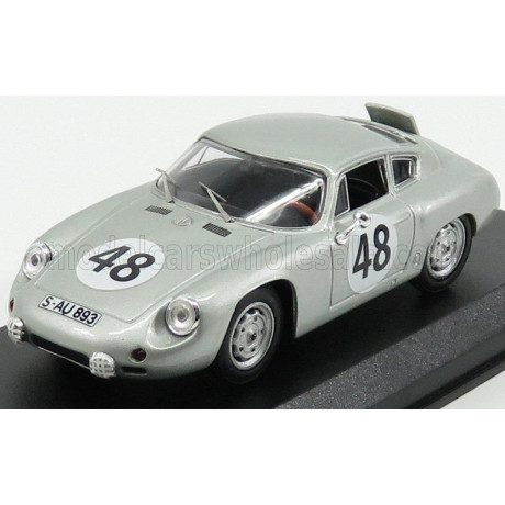 BEST MODEL PORSCHE 356B CARRERA ABARTH N 48 7th 12h SEBRING 1962 GURNEY - HOLBERT - SILVER 1/43