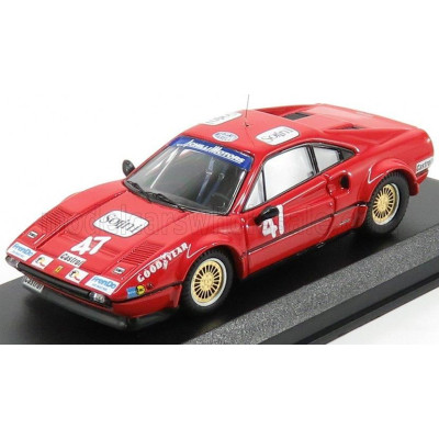 BEST MODEL FERRARI 308 GTB N 47 WINNER VALLELUNGA 1978 C.FACETTI - RED 1/43