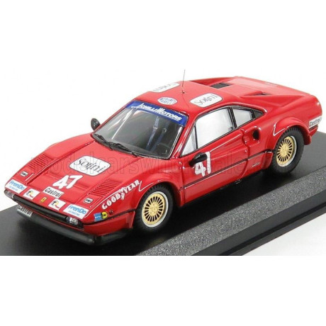 BEST MODEL FERRARI 308 GTB N 47 WINNER VALLELUNGA 1978 C.FACETTI - RED 1/43