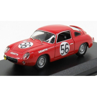 BEST MODEL FIAT ABARTH 700S N 56 24h LE MANS 1961 BASSI - RIGAMONTI - RED 1/43