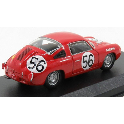 BEST MODEL FIAT ABARTH 700S N 56 24h LE MANS 1961 BASSI - RIGAMONTI - RED 1/43