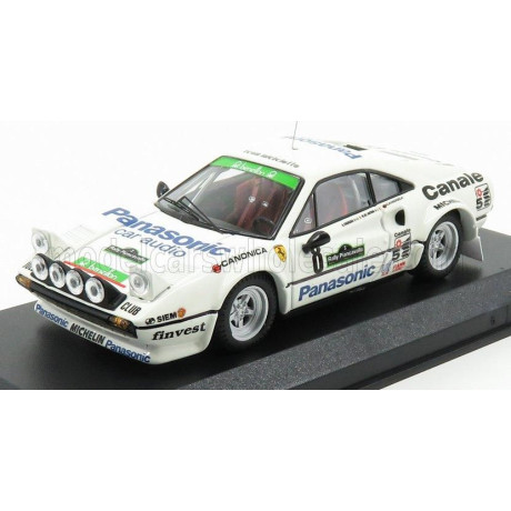 BEST MODEL FERRARI 308 GTB Gr.4 N 8 WINNER RALLY PIANCAVALLO 1982 DE ANTONI - TOGNANA - WHITE 1/43