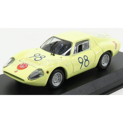 BEST MODEL FIAT ABARTH OT1300 N 98 WINNER S1.3 CLASS TARGA FLORIO 1967 GARUFI - FERLITO - YELLOW 1/43