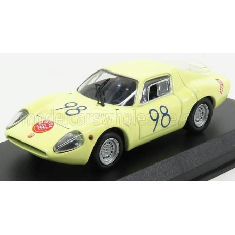 BEST MODEL FIAT ABARTH OT1300 N 98 WINNER S1.3 CLASS TARGA FLORIO 1967 GARUFI - FERLITO - YELLOW 1/43