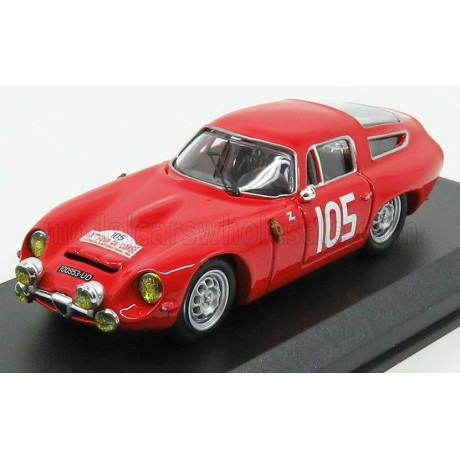 BEST MODEL ALFA ROMEO TZ1 N 105 2nd RALLY TOUR DE CORSE 1964 ROLLAND - G.AUGIAS - RED 1/43