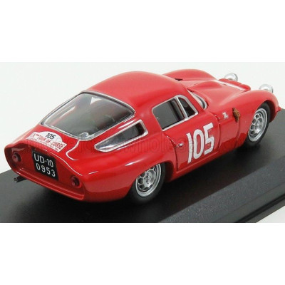 BEST MODEL ALFA ROMEO TZ1 N 105 2nd RALLY TOUR DE CORSE 1964 ROLLAND - G.AUGIAS - RED 1/43