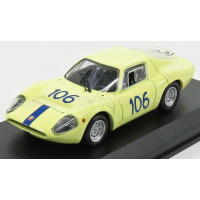 BEST MODEL FIAT ABARTH OT1300 N 106 TARGA FLORIO 1968 VIRGILIO - PANEPINTO - YELLOW 1/43